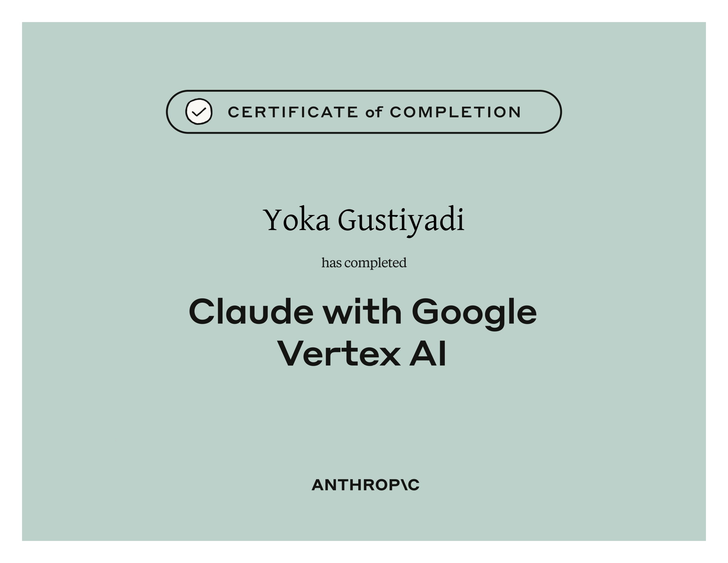 Claude with Google Vertex AI